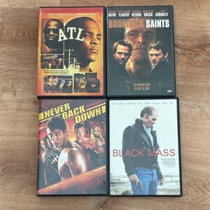 DVD Movie Collection - ATL, Boondock Saints, Never Back Down, Black Mass